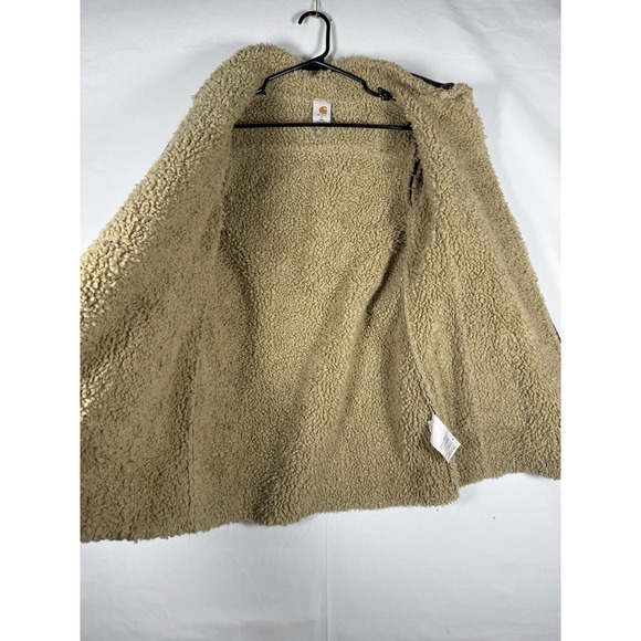 Carhartt Jacket Women Small 4/6 Boulder Parka 100044 643 Faux Suede Sherpa Lined - Picture 4 of 8